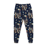 Floral Dream Catcher Pattern Print Jogger Pants