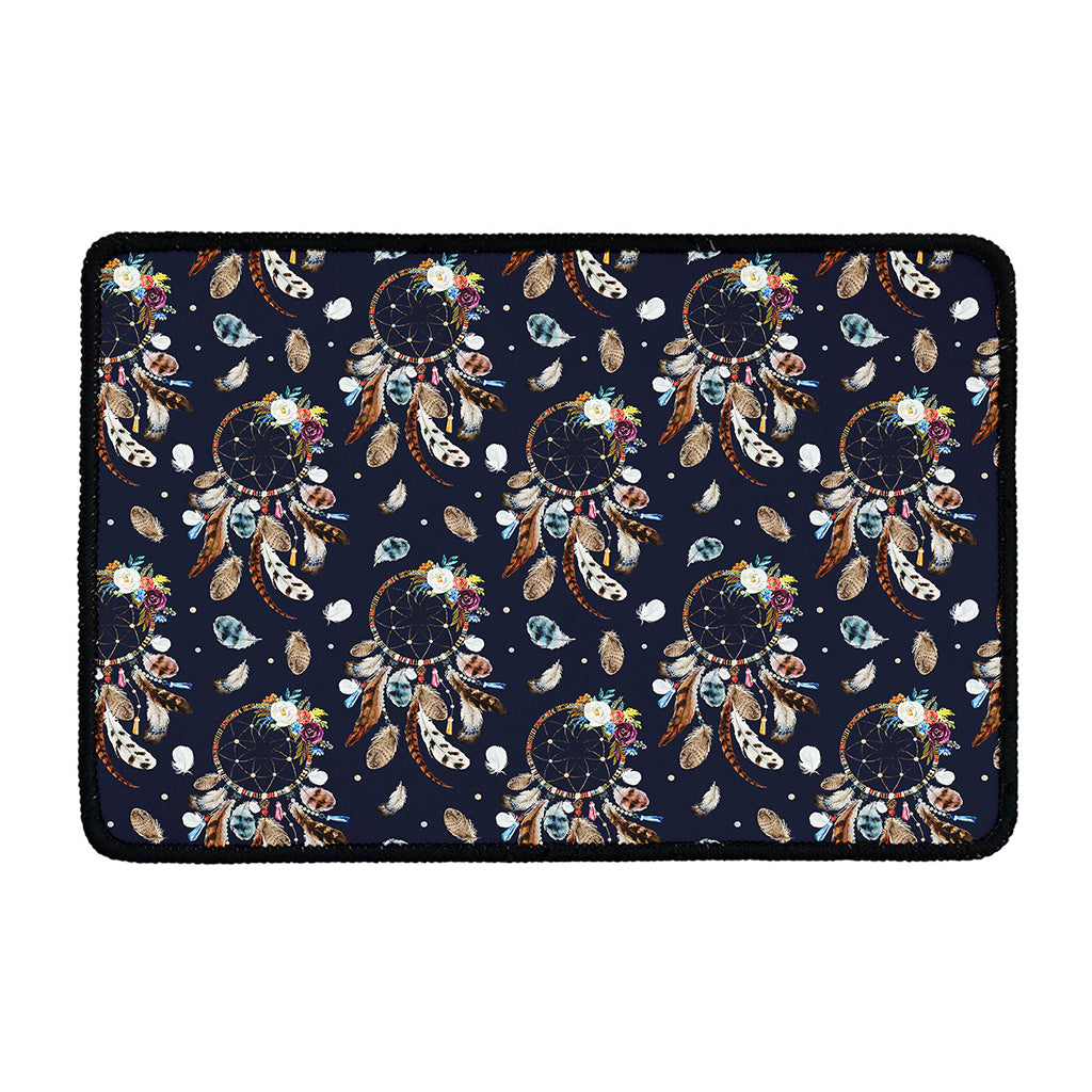 Floral Dream Catcher Pattern Print Kitchen Mat