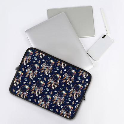 Floral Dream Catcher Pattern Print Laptop Sleeve