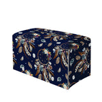 Floral Dream Catcher Pattern Print Leather Tissue Box Cover