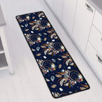 Floral Dream Catcher Pattern Print Long Kitchen Mat