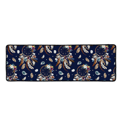Floral Dream Catcher Pattern Print Long Kitchen Mat