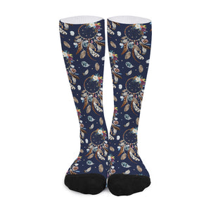 Floral Dream Catcher Pattern Print Long Socks