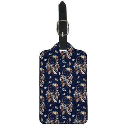 Floral Dream Catcher Pattern Print Luggage Tag