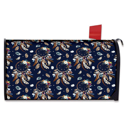Floral Dream Catcher Pattern Print Mailbox Cover