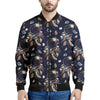 Floral Dream Catcher Pattern Print Men's Bomber Jacket