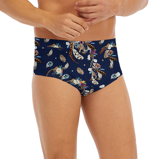 Floral Dream Catcher Pattern Print Men's Briefs