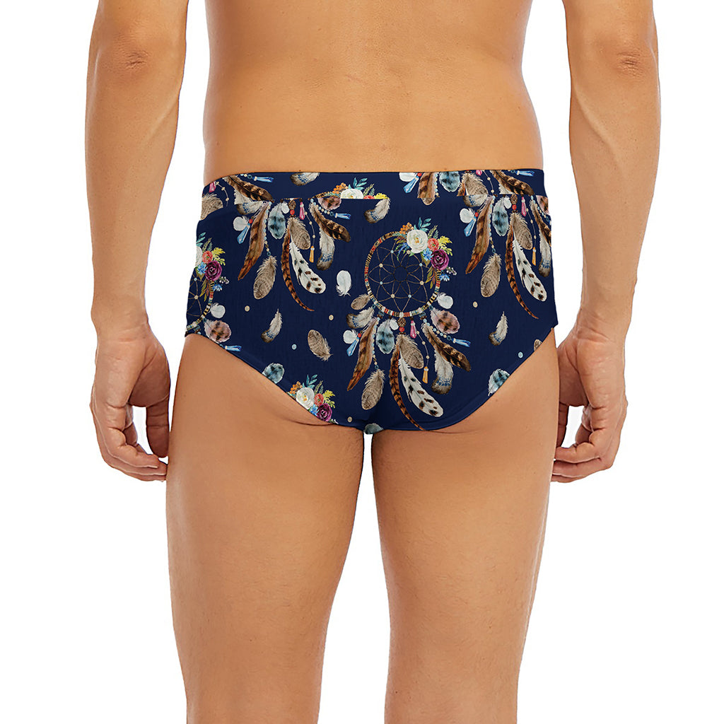 Floral Dream Catcher Pattern Print Men's Briefs