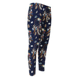 Floral Dream Catcher Pattern Print Men's Compression Pants