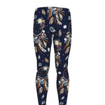 Floral Dream Catcher Pattern Print Men's leggings