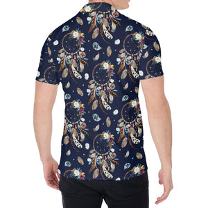 Floral Dream Catcher Pattern Print Men's Shirt