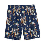 Floral Dream Catcher Pattern Print Men's Sports Shorts