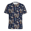 Floral Dream Catcher Pattern Print Men's Athletic T-Shirt