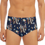 Floral Dream Catcher Pattern Print Men's Triangle Swim Briefs
