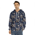 Floral Dream Catcher Pattern Print Men's Velvet Pullover Hoodie