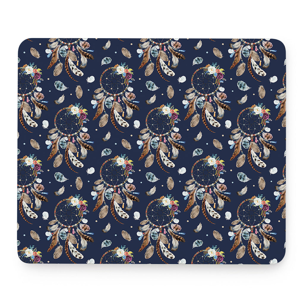 Floral Dream Catcher Pattern Print Mouse Pad