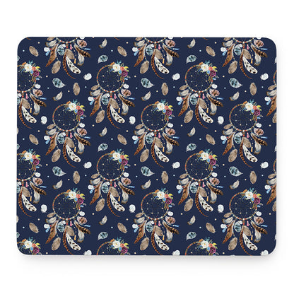 Floral Dream Catcher Pattern Print Mouse Pad