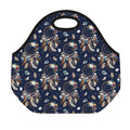 Floral Dream Catcher Pattern Print Neoprene Lunch Bag