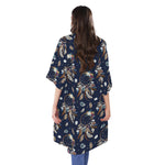 Floral Dream Catcher Pattern Print Open Front Beach Cover Up