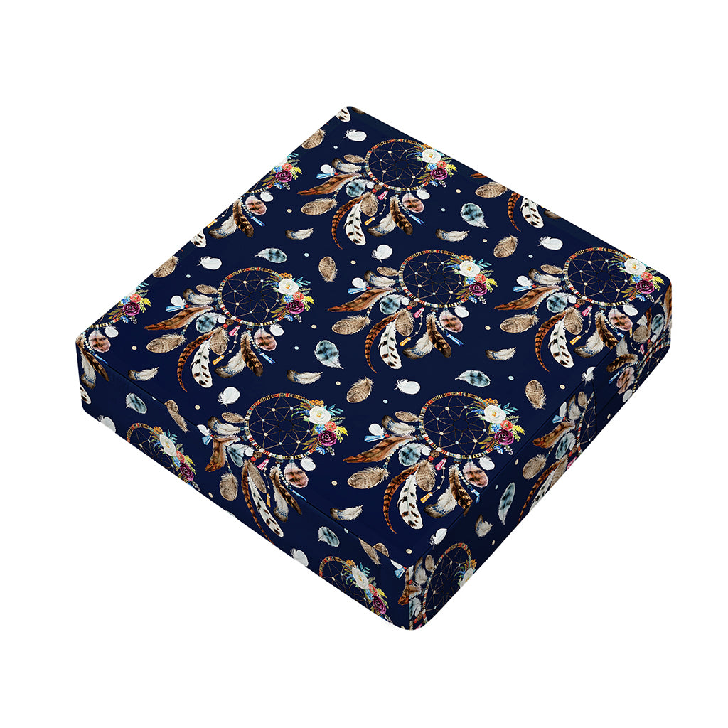 Floral Dream Catcher Pattern Print Outdoor Seat Cushion Cover