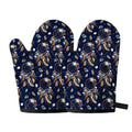 Floral Dream Catcher Pattern Print Oven Mitts