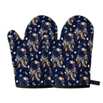 Floral Dream Catcher Pattern Print Oven Mitts