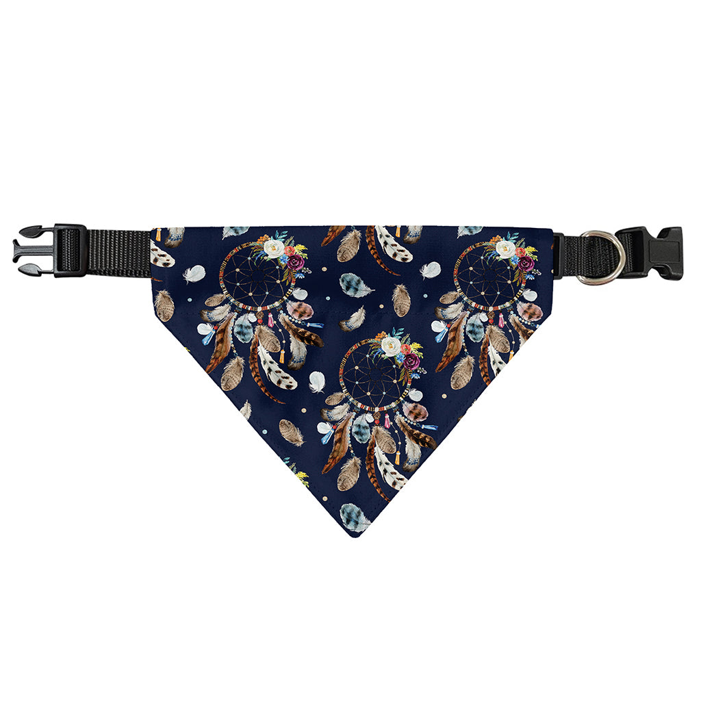 Floral Dream Catcher Pattern Print Over The Collar Dog Bandana