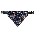 Floral Dream Catcher Pattern Print Over The Collar Dog Bandana