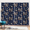 Floral Dream Catcher Pattern Print Pencil Pleat Curtains