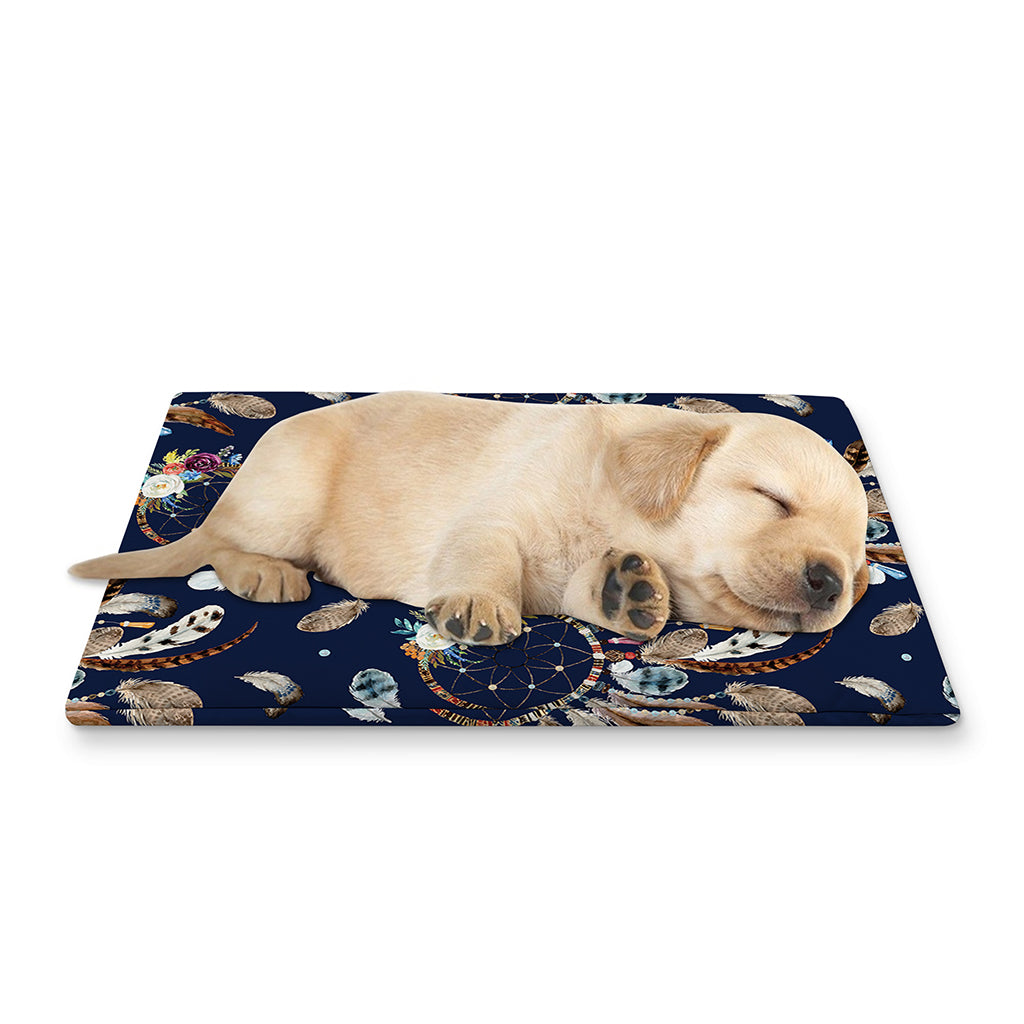 Floral Dream Catcher Pattern Print Pet Cooling Mat Cover