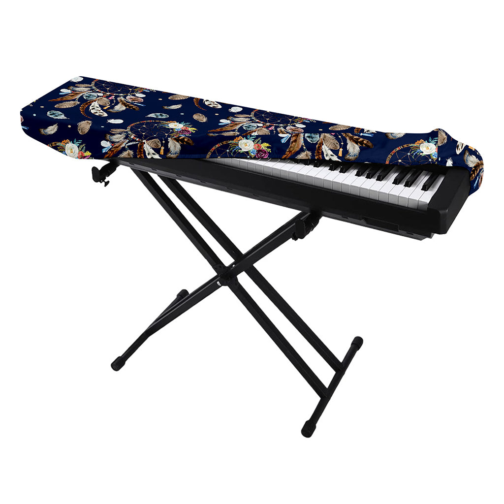 Floral Dream Catcher Pattern Print Piano Keyboard Cover