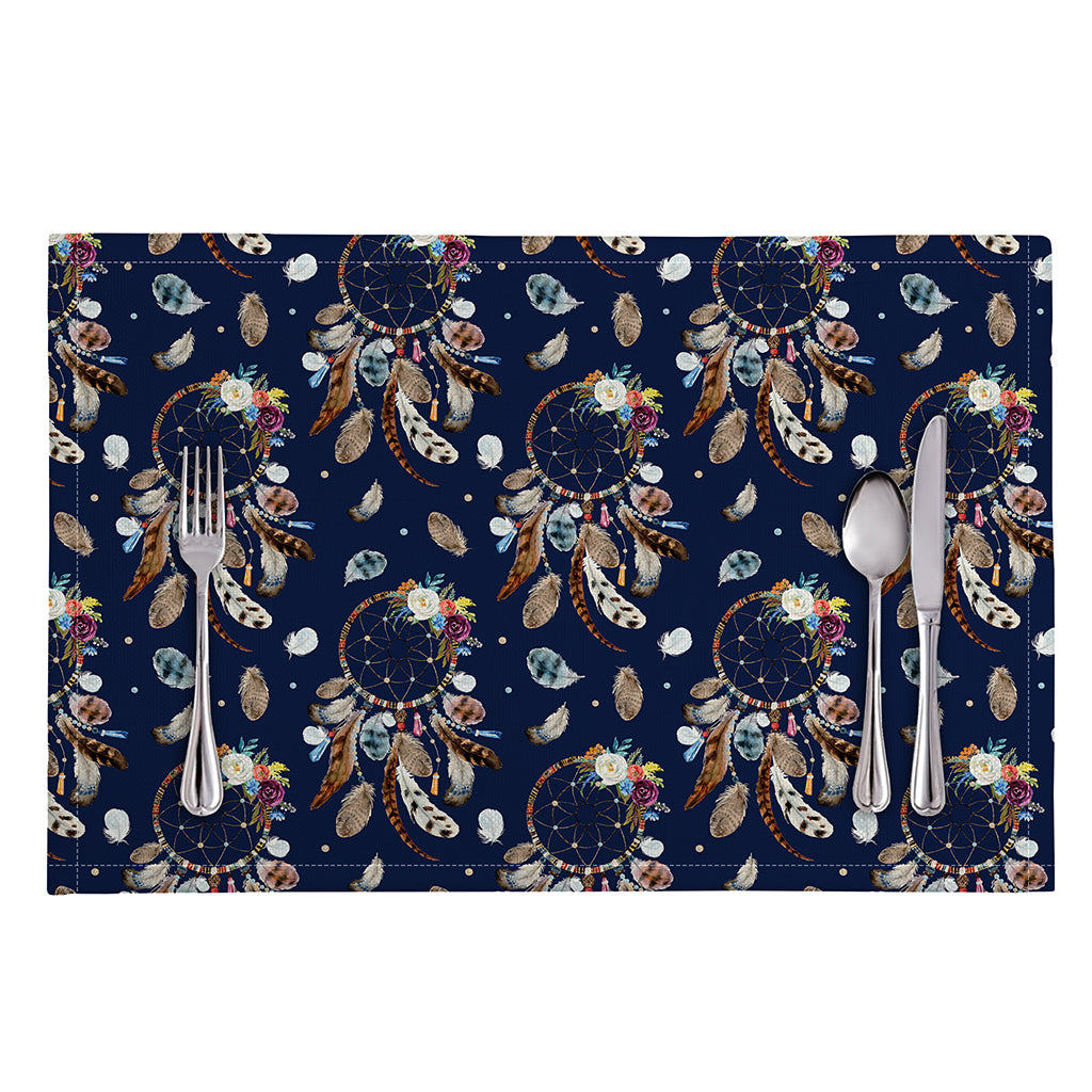 Floral Dream Catcher Pattern Print Placemat