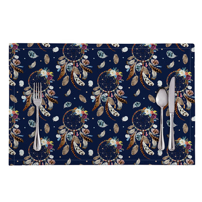 Floral Dream Catcher Pattern Print Placemat