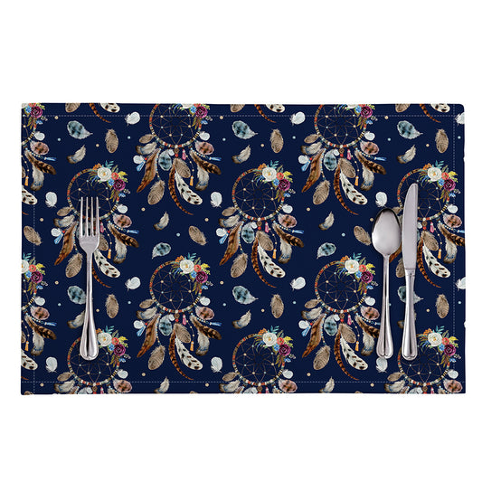 Floral Dream Catcher Pattern Print Placemat