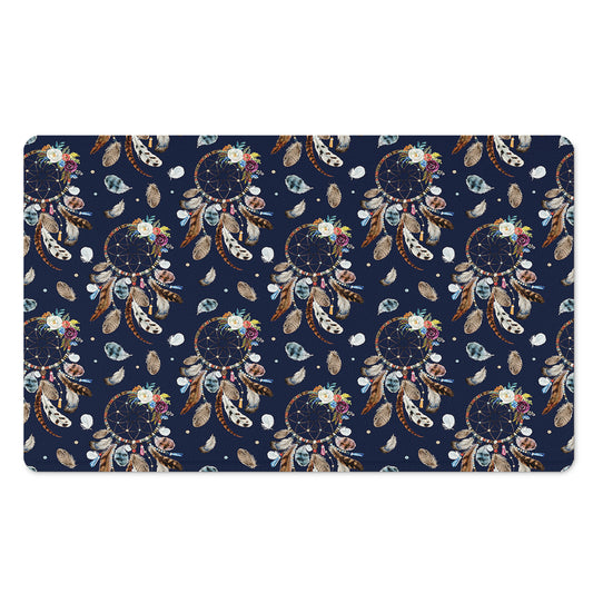 Floral Dream Catcher Pattern Print Polyester Doormat