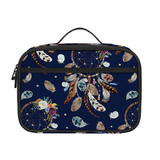 Floral Dream Catcher Pattern Print Portable Lunch Bag