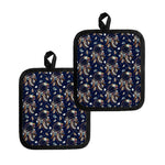 Floral Dream Catcher Pattern Print Pot Holders