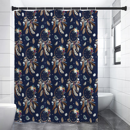 Floral Dream Catcher Pattern Print Premium Shower Curtain