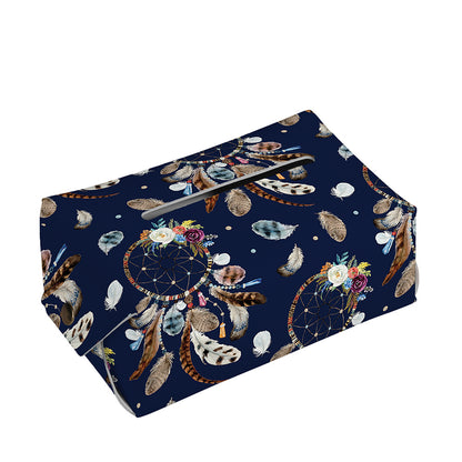 Floral Dream Catcher Pattern Print Rectangle Tissue Box Cover
