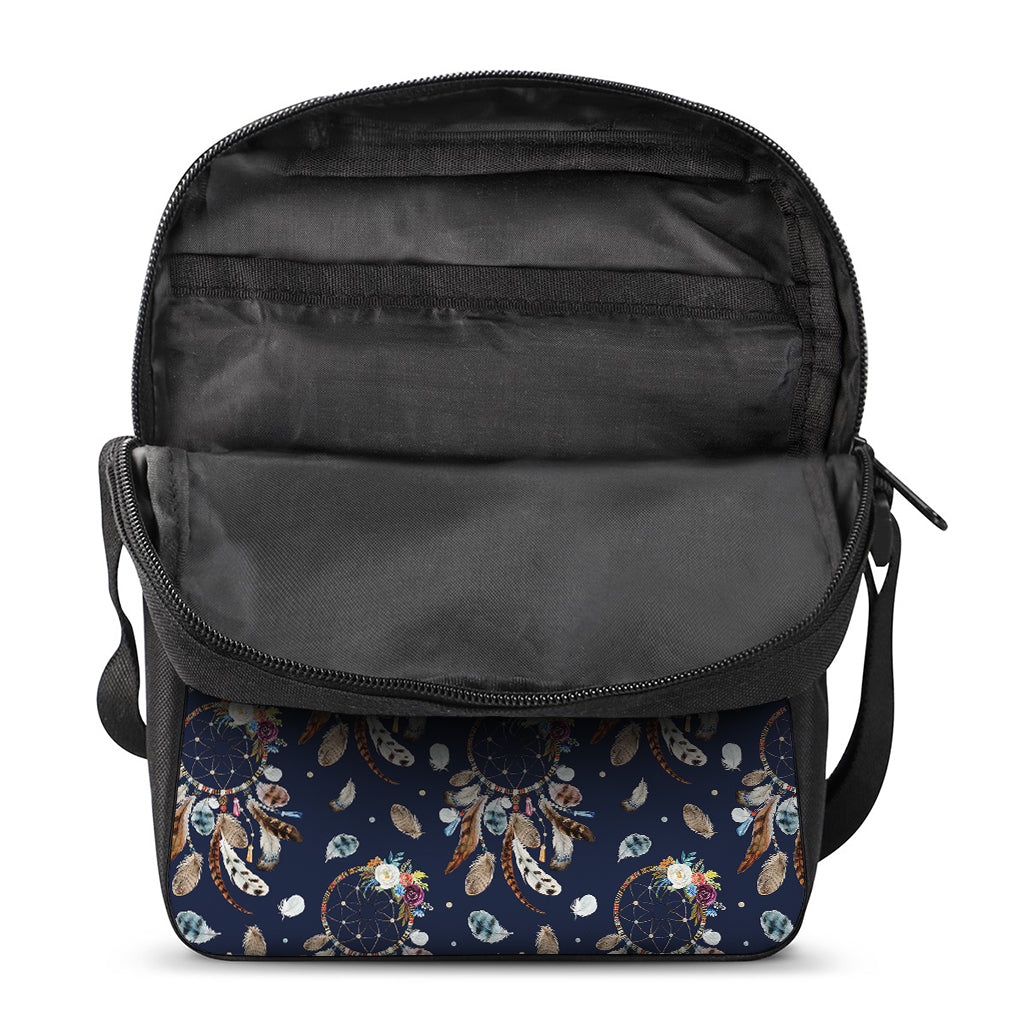 Floral Dream Catcher Pattern Print Rectangular Crossbody Bag