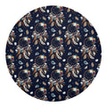 Floral Dream Catcher Pattern Print Round Blanket
