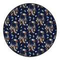 Floral Dream Catcher Pattern Print Round Floor Mat