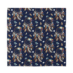 Floral Dream Catcher Pattern Print Silk Bandana