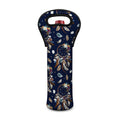 Floral Dream Catcher Pattern Print Single Neoprene Wine Tote