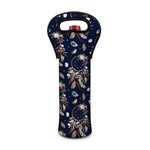 Floral Dream Catcher Pattern Print Single Neoprene Wine Tote