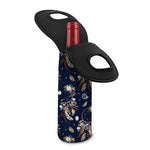 Floral Dream Catcher Pattern Print Single Neoprene Wine Tote
