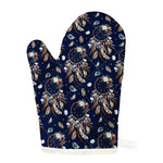 Floral Dream Catcher Pattern Print Single Oven Mitt