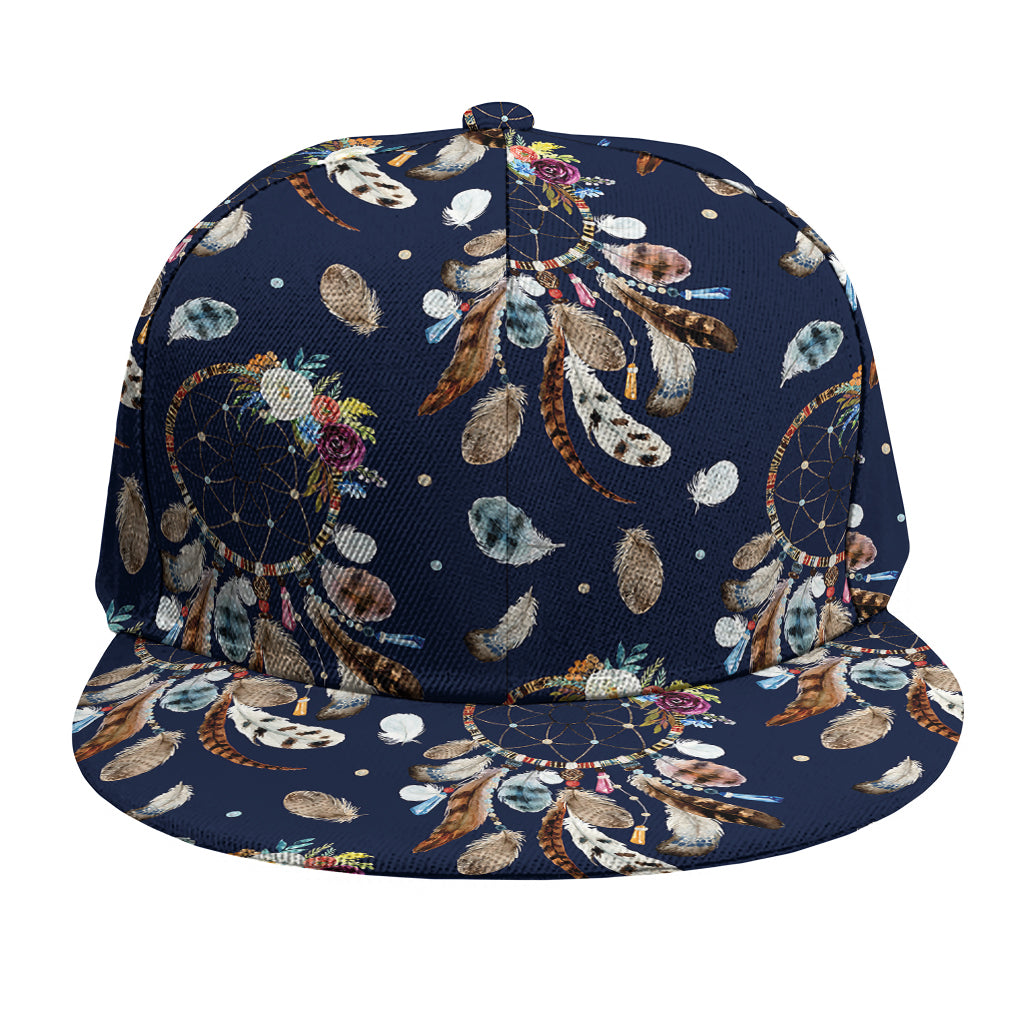 Floral Dream Catcher Pattern Print Snapback Cap