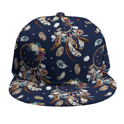 Floral Dream Catcher Pattern Print Snapback Cap