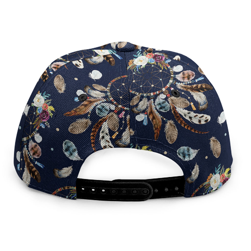 Floral Dream Catcher Pattern Print Snapback Cap